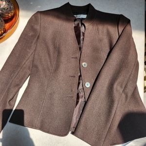 Tahari Arthur S. Levine Brown Blazer Size 8